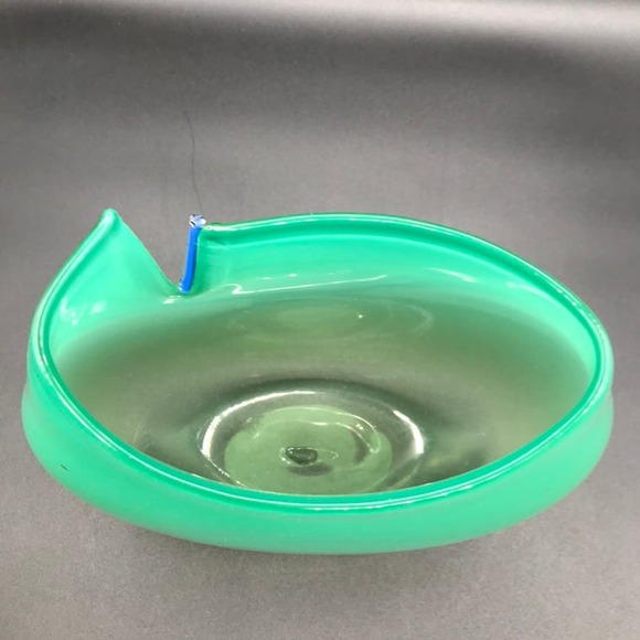 Vintage Amy Roberts Hand Blown Green Opalecent Vase Pilchuck Glass 1981 Signed - Picture 4 of 12